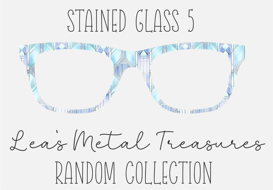 STAINED GLASS 5 Eyewear Frame Toppers COMES WITH MAGNETS