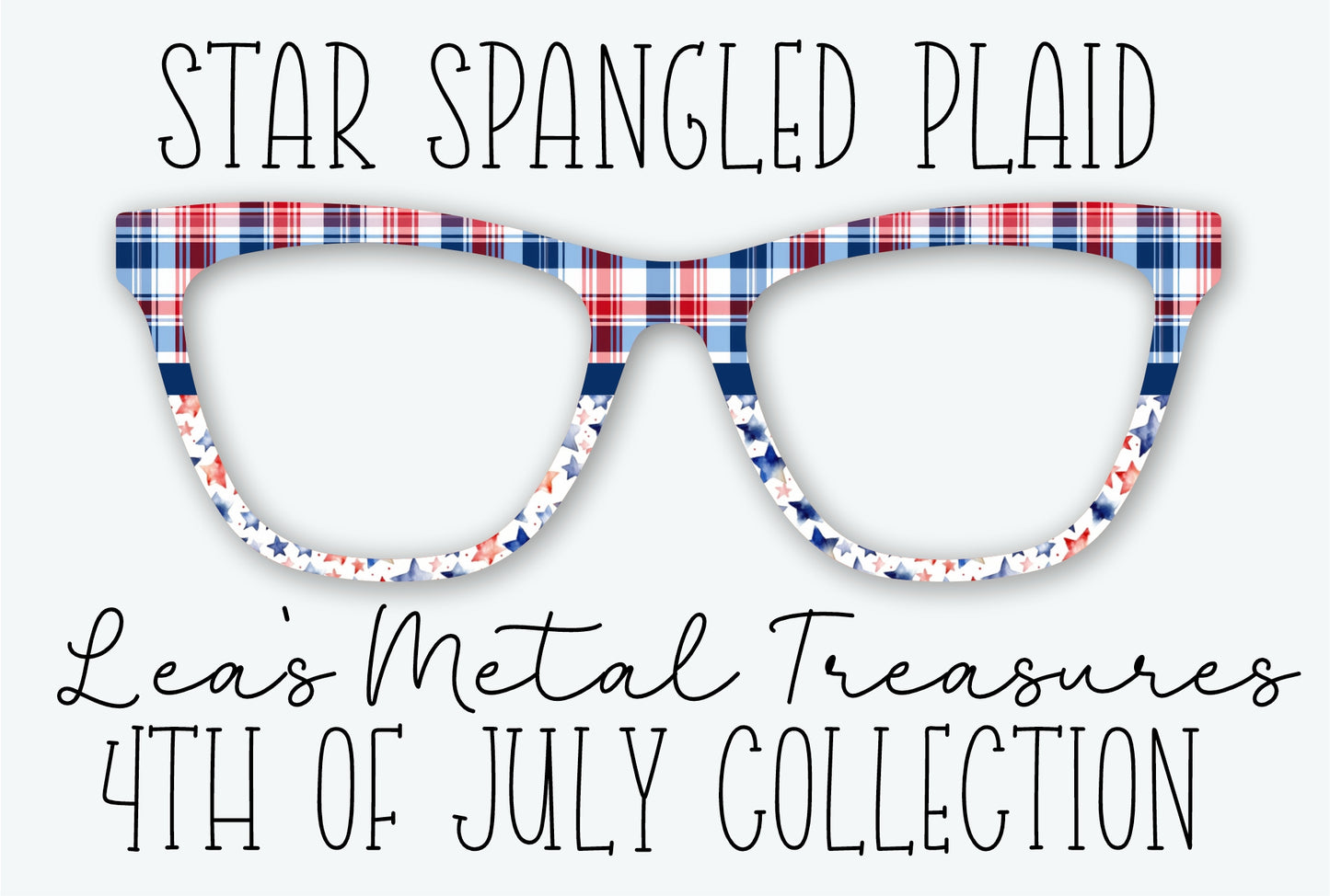 STAR SPANGLED PLAID Eyewear Frame Toppers
