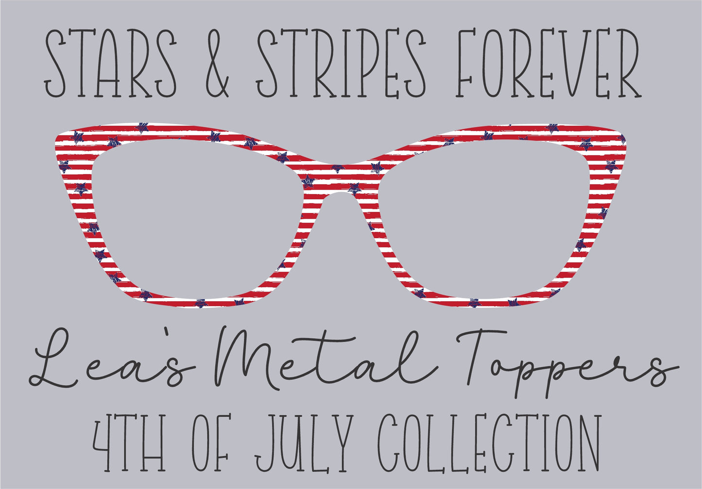 STARS AND STRIPES FOREVER Eyewear Frame Toppers COMES WITH MAGNETS