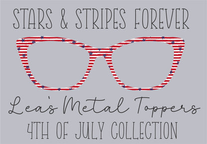 STARS AND STRIPES FOREVER Eyewear Frame Toppers COMES WITH MAGNETS