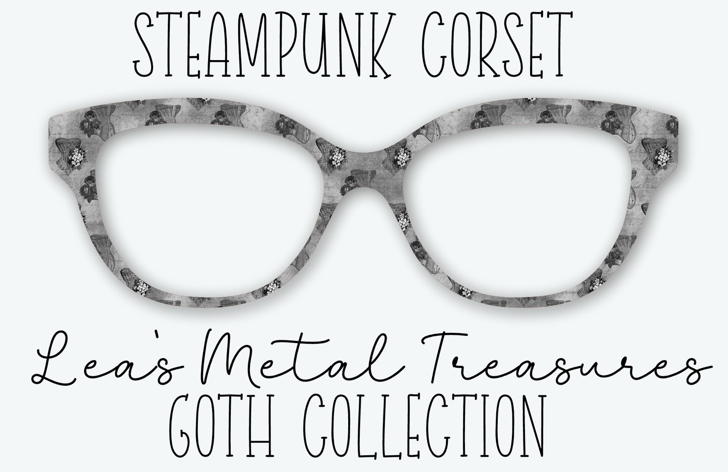 Steampunk Corset Frame Toppers (example photo shown in pearl silver)