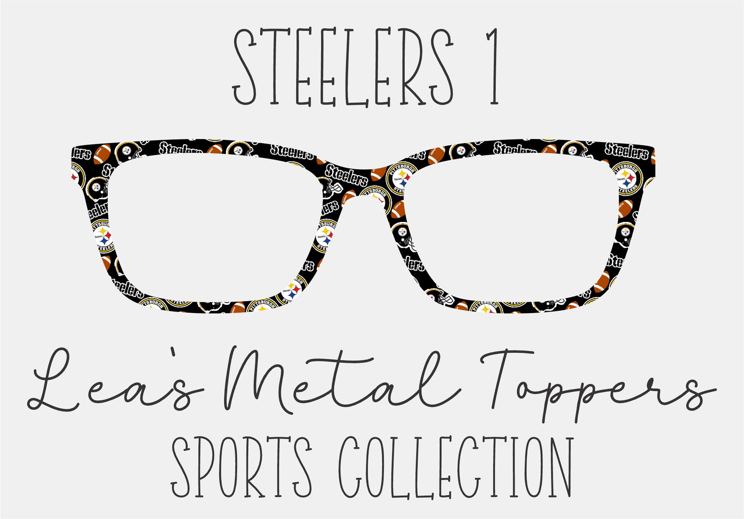STEELERS 1 Eyewear Frame Toppers COMES WITH MAGNETS