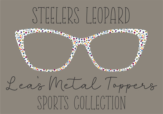 STEELERS LEOPARD Eyewear Frame Toppers COMES WITH MAGNETS