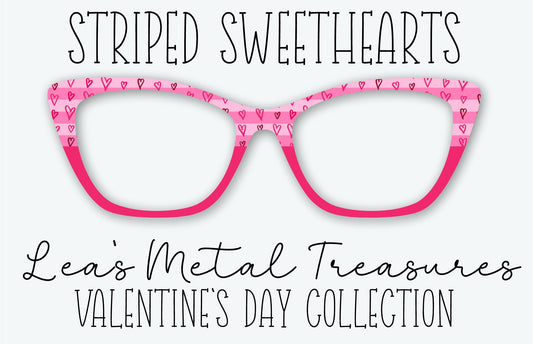Striped Sweethearts Eyewear Frame Toppers