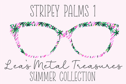 Stripey Palms 1 Eyewear Frame Toppers COMES WITH MAGNETS