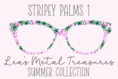 Stripey Palms 1 Eyewear Frame Toppers COMES WITH MAGNETS