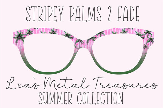 Stripey Palms 2 Fade Eyewear Frame Toppers COMES WITH MAGNETS
