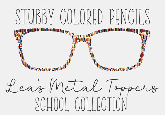 STUBBY COLORED PENCIL Eyewear Frame Toppers COMES WITH MAGNETS