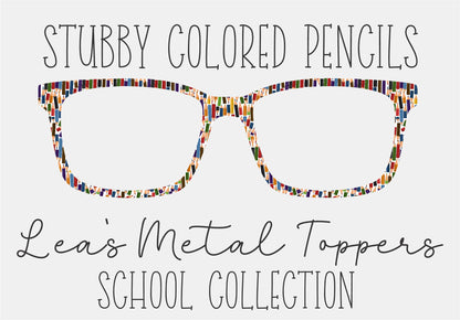 STUBBY COLORED PENCIL Eyewear Frame Toppers COMES WITH MAGNETS