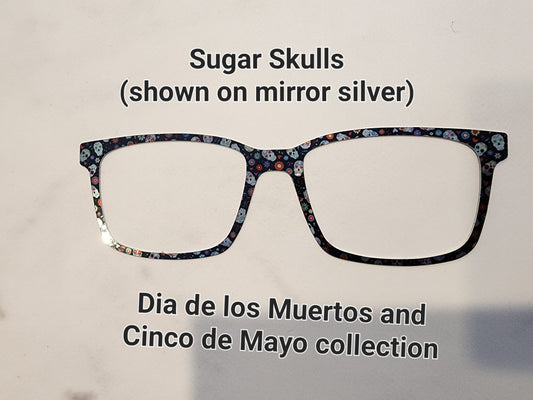 SUGAR SKULLS Eyewear Frame Toppers COMES WITH MAGNETS