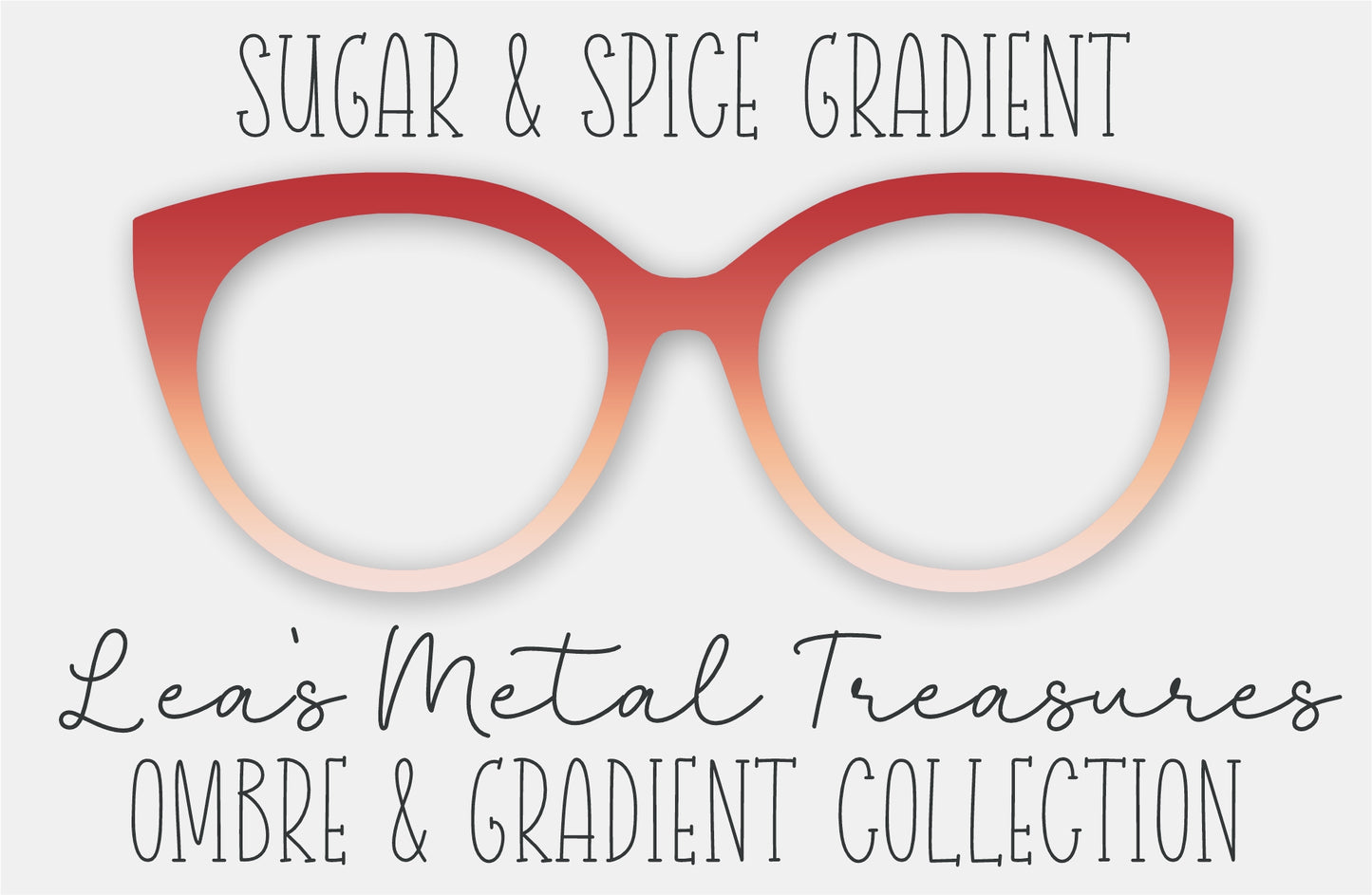 Sugar and Spice Gradient Eyewear Frame Toppers