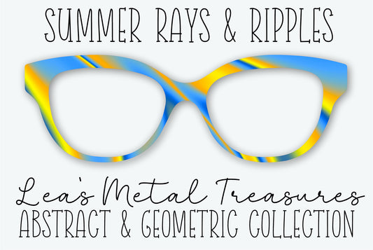 SUMMER RAYS & RIPPLES Eyewear Frame Toppers - AUGUST 2026 TOPPER OF THE MONTH