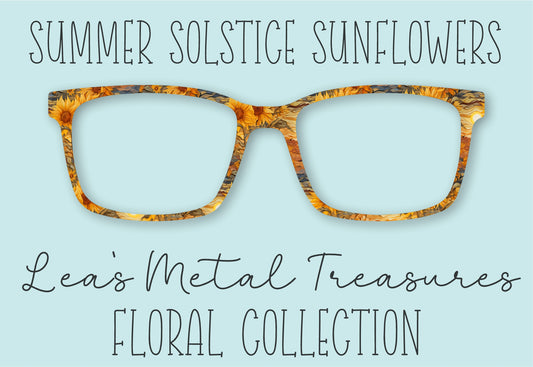 Summer Solstice Sunflowers Eyewear Frame Toppers Comes WITH MAGNETS