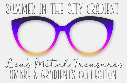 Summer in the City Gradient Eyewear Frame Toppers