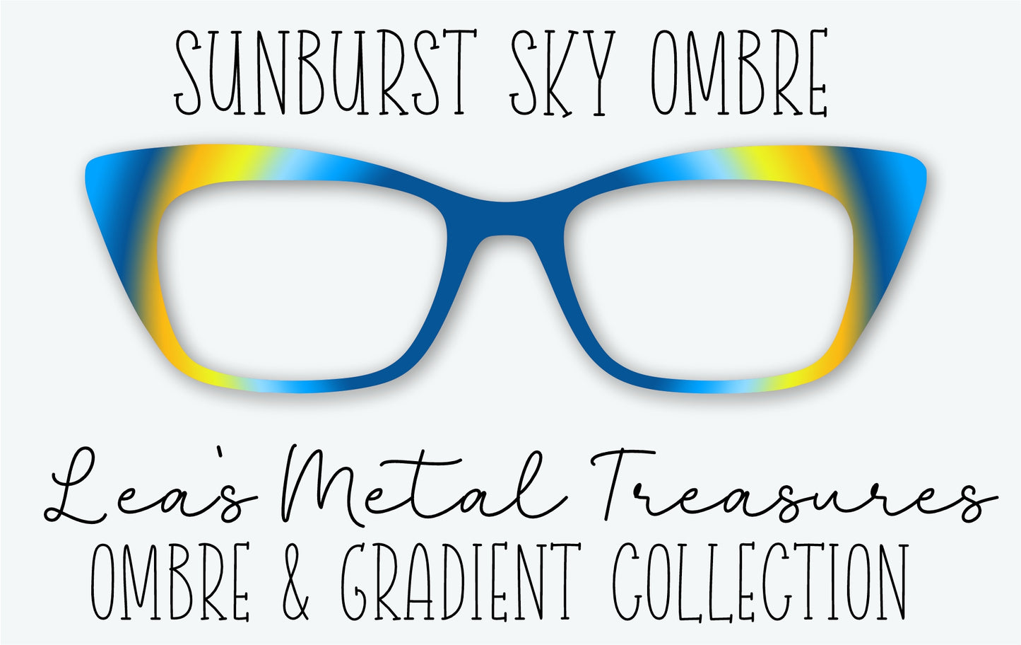 Sunburst Sky Ombre Eyewear Frame Toppers