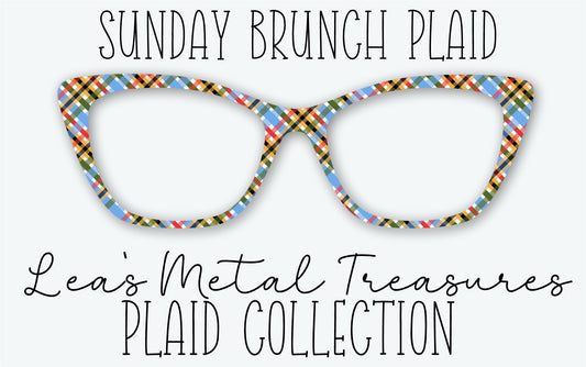 SUNDAY BRUNCH PLAID Eyewear Frame Toppers • MARCH 2026 TOPPER OF THE MONTH