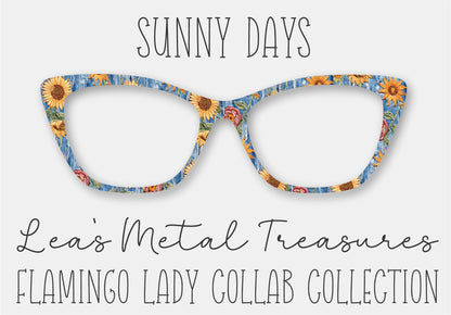 Sunny Days Printed Magnetic Eyeglasses Topper • Flamingo Lady Collab Collection