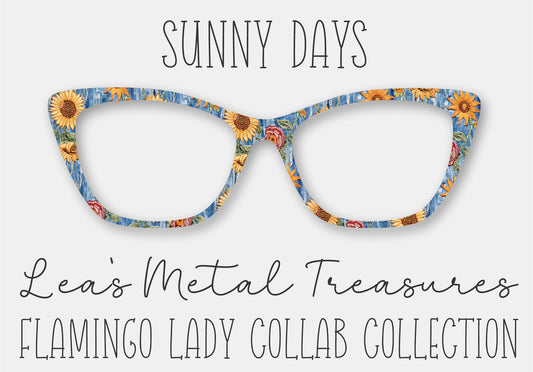 Sunny Days Printed Magnetic Eyeglasses Topper • Flamingo Lady Collab Collection