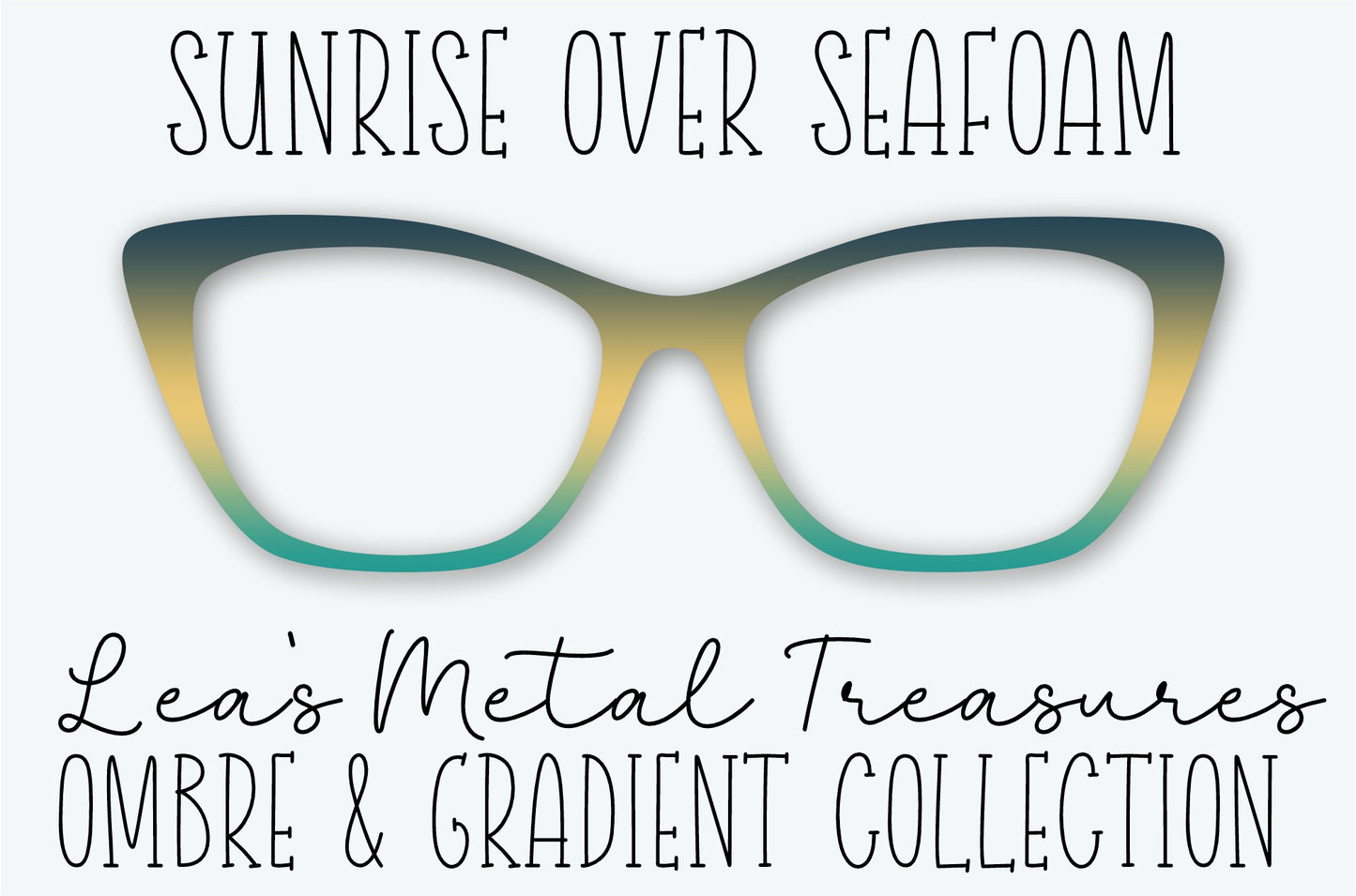 SUNRISE OVER SEAFOAM Eyewear Frame Toppers • Subscription Box Semi Exclusive COMING DECEMBER 2026