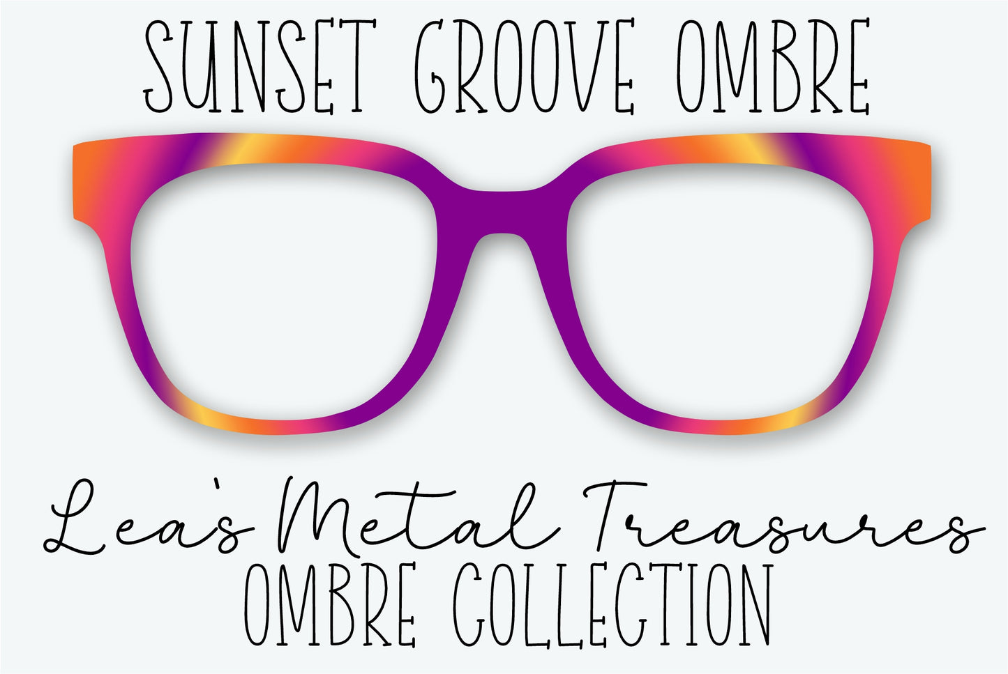 Sunset Groove Ombre Eyewear Frame Toppers