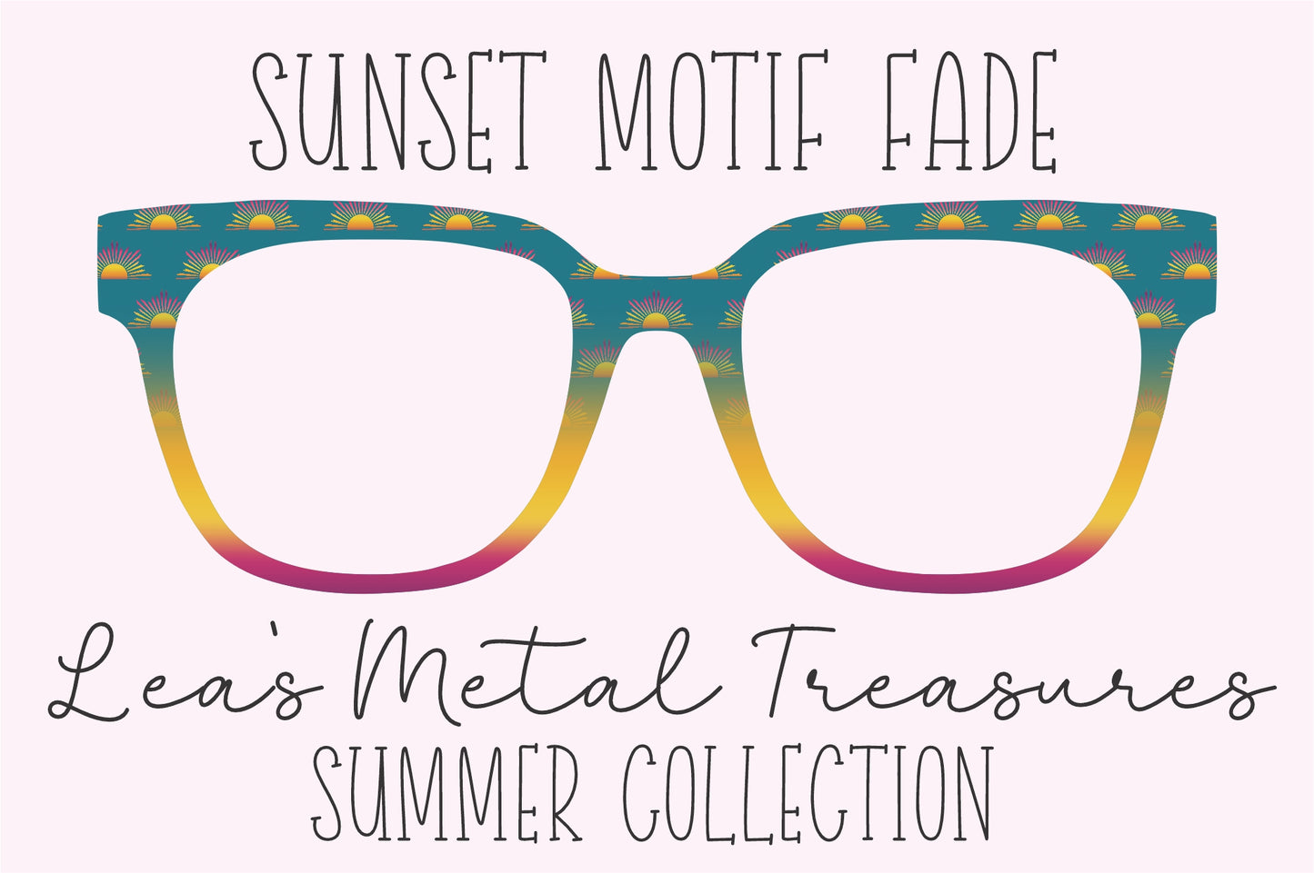 SUNSET MOTIF FADE • Magnetic Eyeglasses Topper