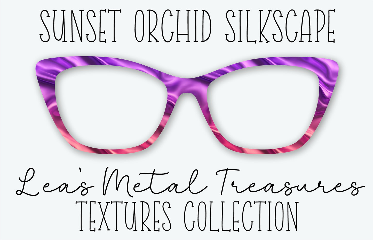 SUNSET ORCHID SILKSCAPE Eyewear Frame Toppers