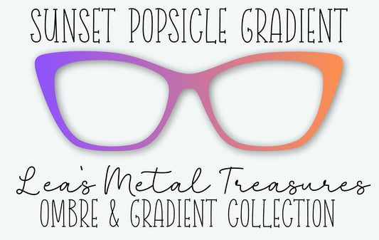 SUNSET POPSICLE GRADIENT Eyewear Frame Toppers
