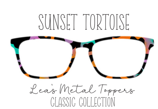 SUNSET TORTOISE Eyewear Frame Toppers COMES WITH MAGNETS