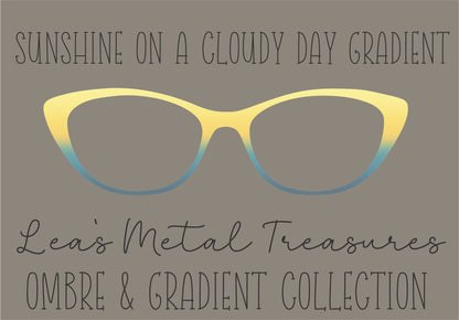Sunshine on a Cloudy Day Gradient Eyewear Frame Toppers COMES WITH MAGNETS