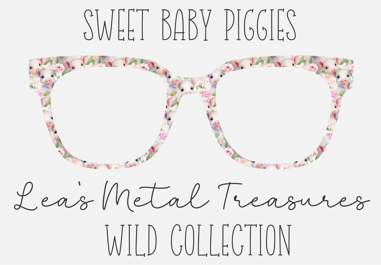 SWEET BABY PIGGIES Eyewear Frame Toppers COMES WITH MAGNETS