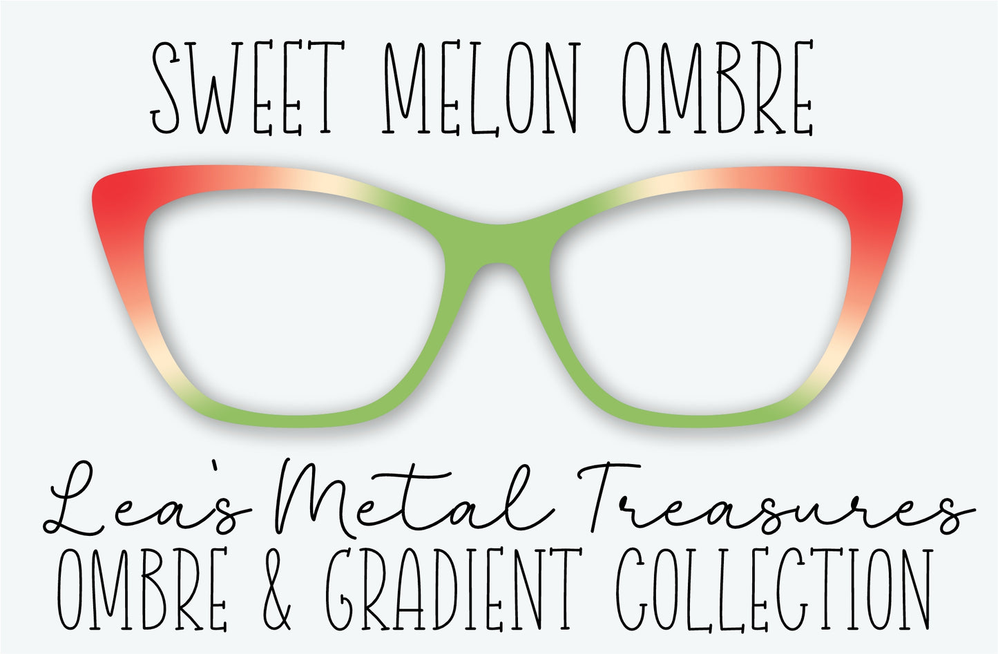 Sweet Melon Ombre Eyewear Frame Toppers