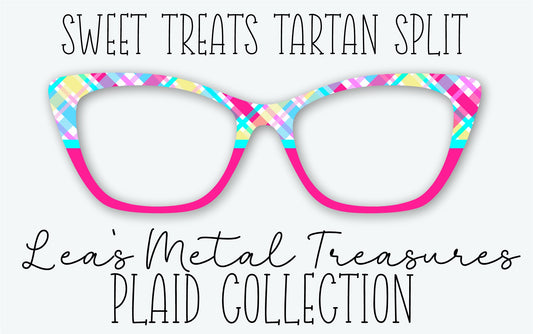 SWEET TREATS TARTAN SPLIT Eyewear Frame Toppers • MARCH 2026 TOPPER OF THE MONTH