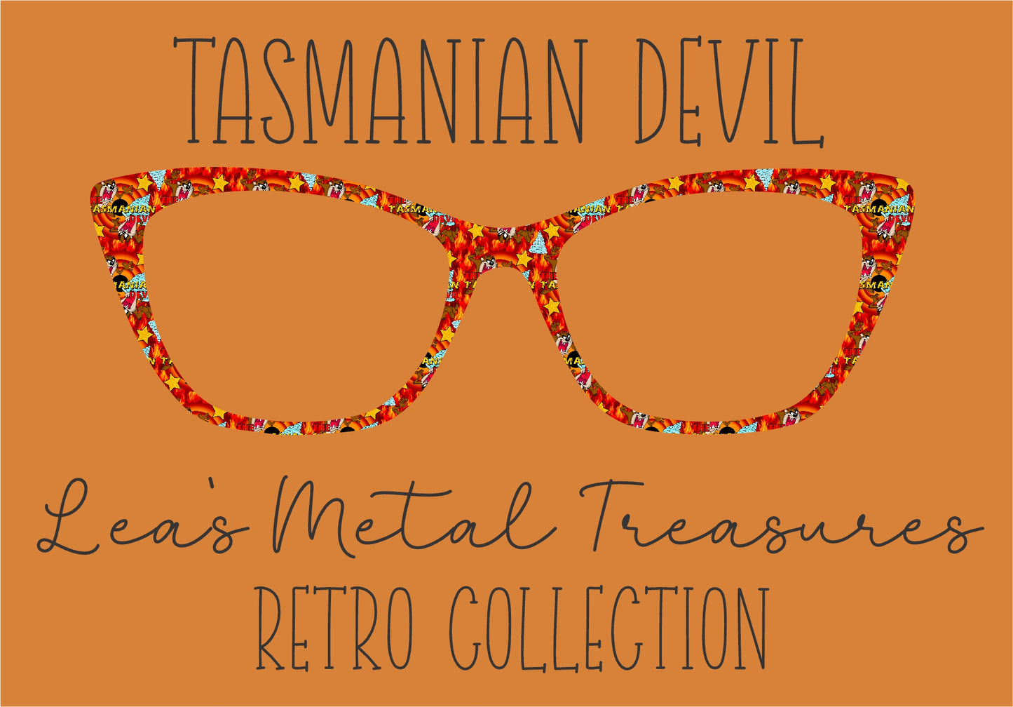 TASMANIAN DEVIL Eyewear Frame Toppers COMES WITH MAGNETS