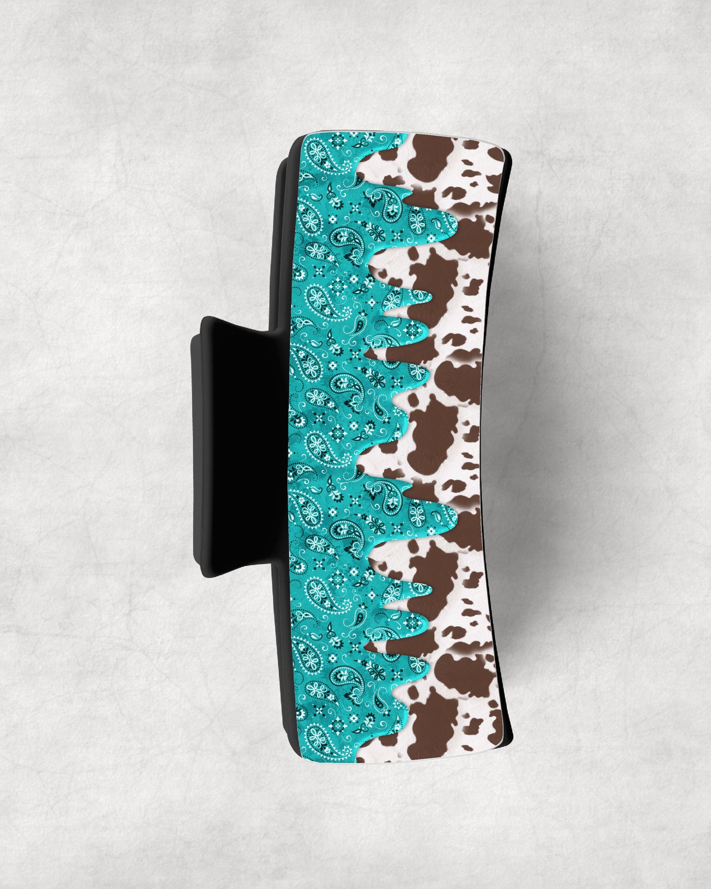 Teal Bandana and Cow Print • Magnetic Eyeglasses Toppers