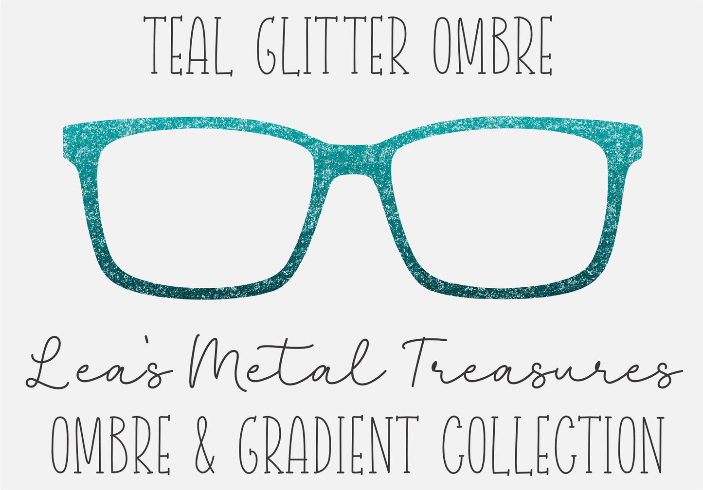 Teal Glitter Ombre