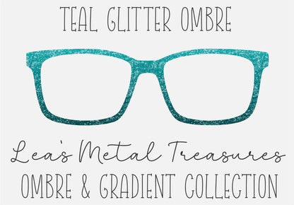 Teal Glitter Ombre