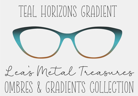 TEAL HORIZONS GRADIENT Eyewear Frame Toppers COMES WITH MAGNETS