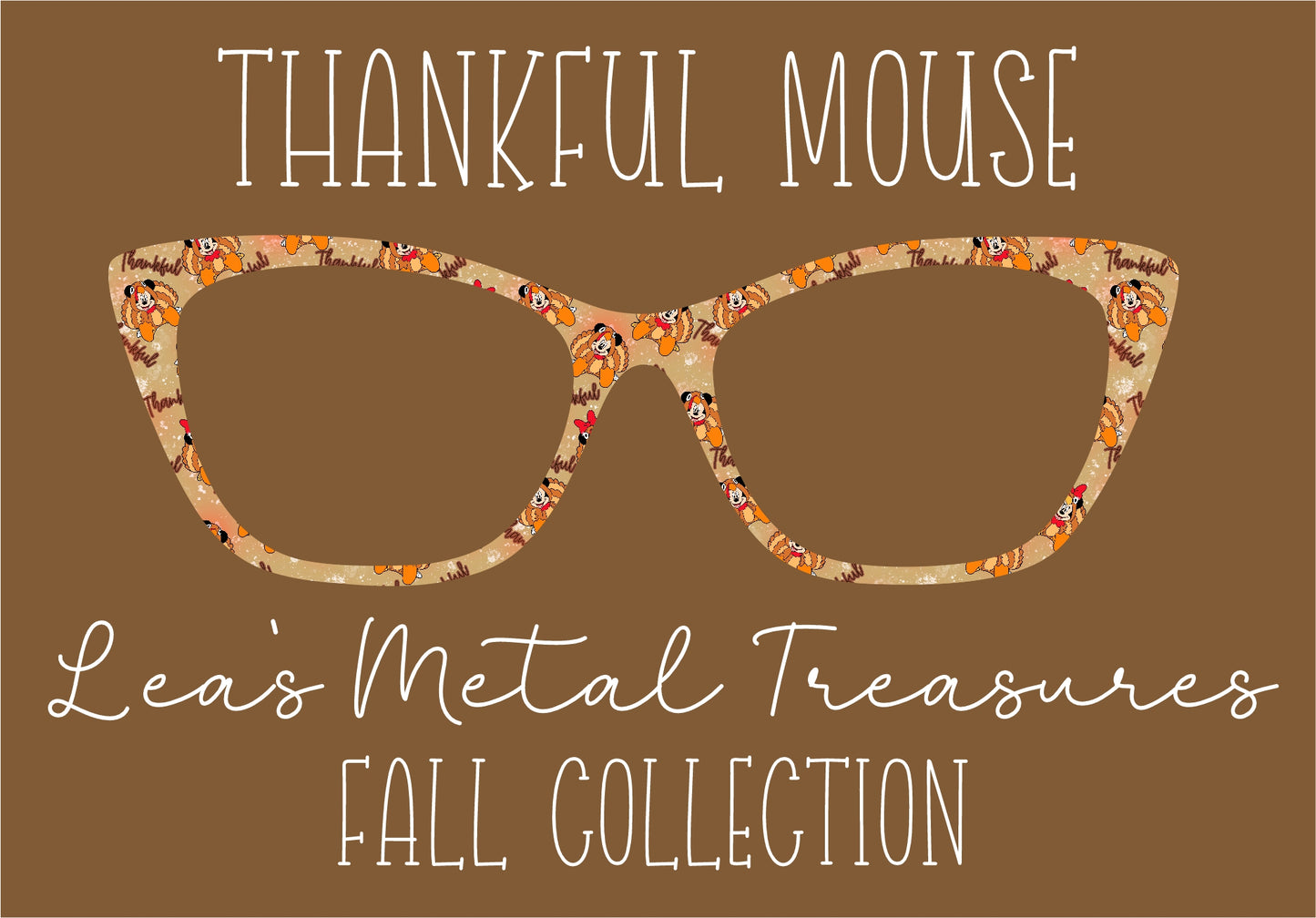 THANKFUL MOUSE Eyewear Frame Toppers COMES WITH MAGNETS