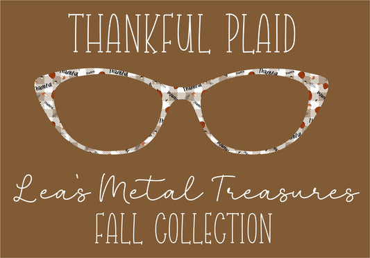 THANKFUL PLAID Eyewear Frame Toppers COMES WITH MAGNETS
