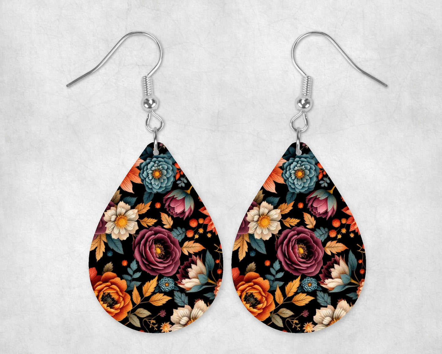 FADED Thanksgiving Floral Arrangement on BLACK Eyewear Frame Toppers • October 2025 Topper of the Month
