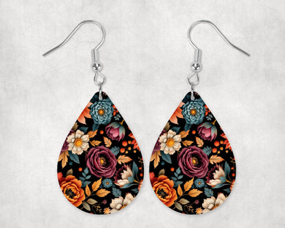 FADED Thanksgiving Floral Arrangement on BLACK Eyewear Frame Toppers