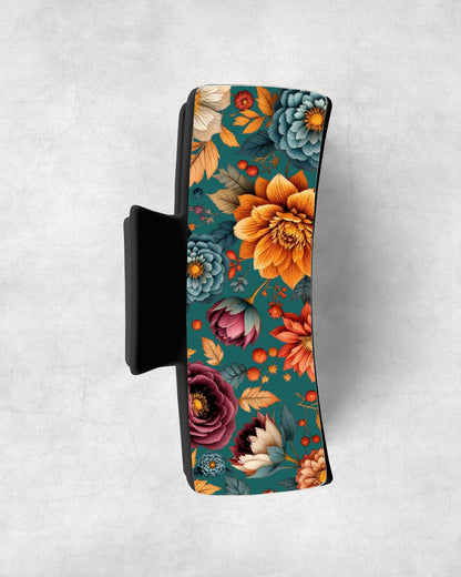 FADED Thanksgiving Floral Arrangement on DARK TURQUOISE Eyewear Frame Toppers