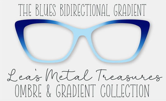 The Blues BiDirectional Gradient Eyewear Frame Toppers COMES WITH MAGNETS