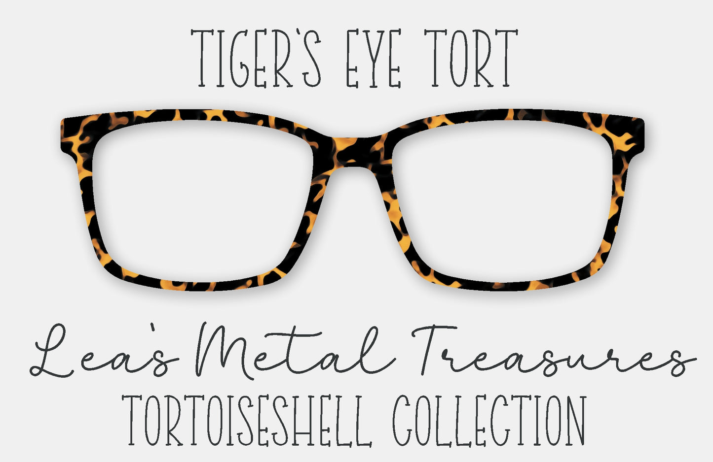 Tiger's Eye Tort Eyewear Frame Toppers