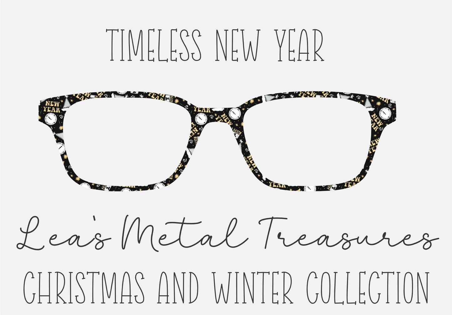 TIMELESS NEW YEAR Eyewear Frame Toppers COMES WITH MAGNETS