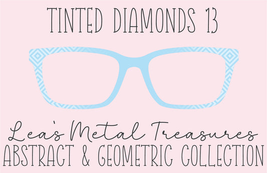 Tinted Diamonds Vertical Fade 13 Eyewear Frame Toppers COMES WITH MAGNETS