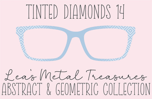 Tinted Diamonds Vertical Fade 14 Eyewear Frame Toppers COMES WITH MAGNETS