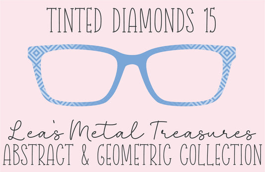 Tinted Diamonds Vertical Fade 15 Eyewear Frame Toppers COMES WITH MAGNETS