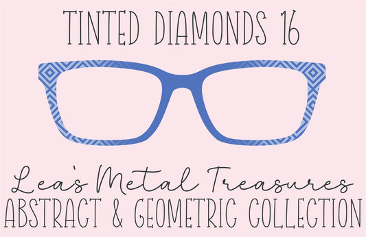 Tinted Diamonds Vertical Fade 16 Eyewear Frame Toppers COMES WITH MAGNETS