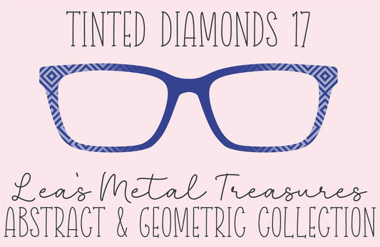 Tinted Diamonds Vertical Fade 17 Eyewear Frame Toppers COMES WITH MAGNETS